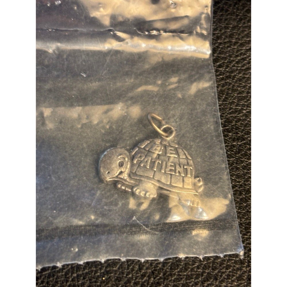 Collectible Tops "Be Patient" Turtle Charm New